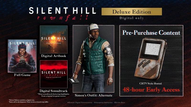 《SILENT HILL: Townfall》公布豪华版详情 9 月 24 日发售 《SILENT HILL: Townfall》公布豪华版详情 9 月 24 日发售
