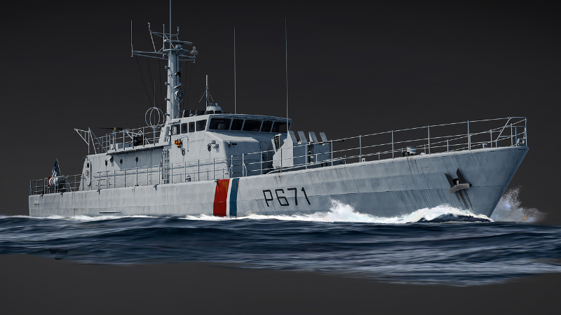 《War Thunder》新增法国 Trident 级巡逻艇 Glaive 《War Thunder》新增法国 Trident 级巡逻艇 Glaive